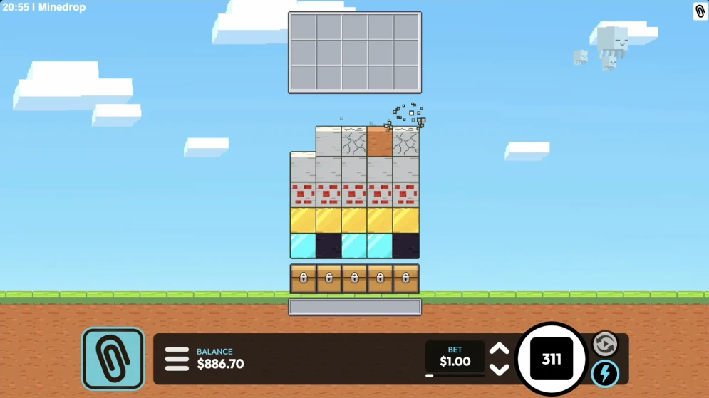 MineDrop gameplay